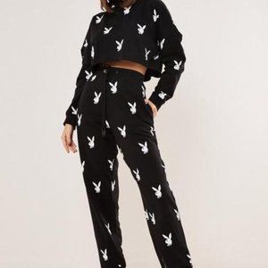 Playboy x Missguided Black Sweatpants
